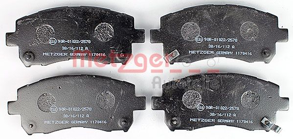 METZGER 1170416 Bremsbelagsatz, Scheibenbremse